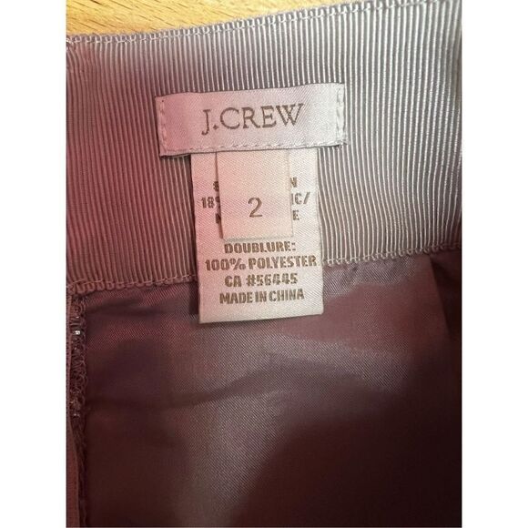 J. Crew size 2 lace metallic shimmer overlay lined
Champagne taupe silver skirt - Picture 5 of 5